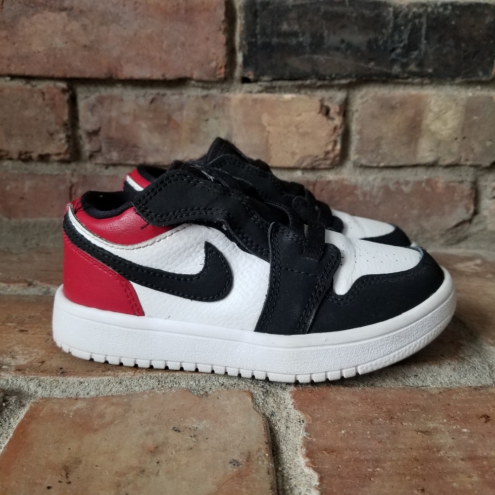 Nike Air Jordan 1 Low ALT White Gym Red BQ6066 115 PS Size 11C - Picture 3 of 12